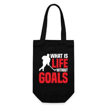 What Is Life Without Goals 34 - Geschenkbeutel für Flaschen - Schwarz - Vorne