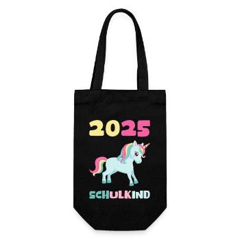 Écolier 2025 Inscription des jeunes filles à l’école 2025 Décoration - Sac à bouteille - noir - Devant
