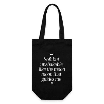Cancer Zodiac Sign: Soft but Unwavering - Gift Bag for Bottles - black - Front