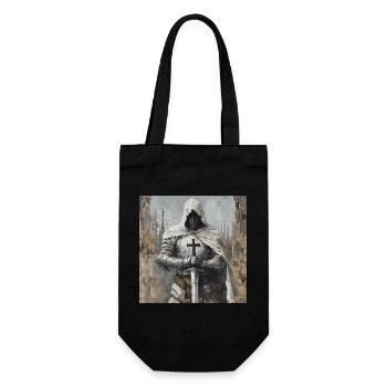 Soldat Krieger - Geschenkbeutel für Flaschen - Schwarz - Vorne