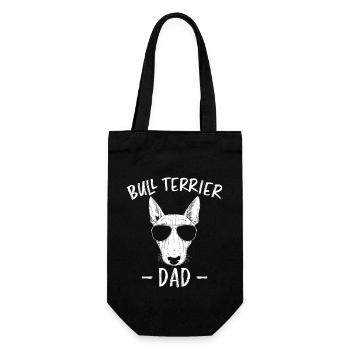 Bull Terrier Dad Scretch - Gift Bag for Bottles - black - Front