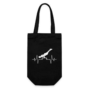 Calisthenics Heartbeat - Gift Bag for Bottles - black - Front
