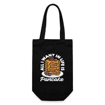 Tout ce que je veux dans la vie, ce sont des crêpes - Sac à bouteille - noir - Devant