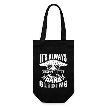 Hang Gliding Hang Gliding Happy Hour - Gift Bag for Bottles - black - Front