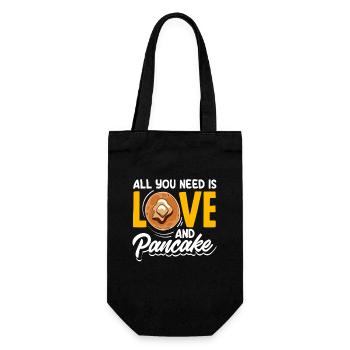 Pancakes All You Need Is Love - Gift Bag for Bottles - black - Front