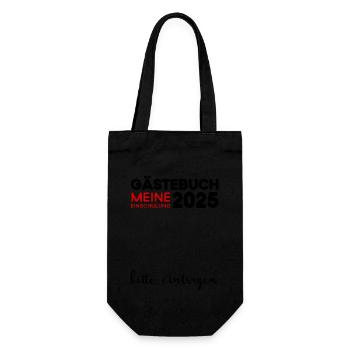 Guestbook School Enrollment 2025 Young Girls Schoolchild - Gift Bag for Bottles - black - Front