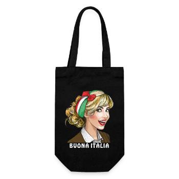 WOMAN ITALY BUONA ITALIA - Gift Bag for Bottles - black - Front