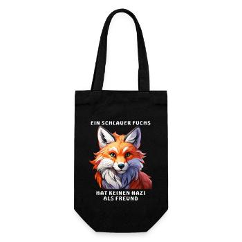A CUNNING FOX - Gift Bag for Bottles - black - Front