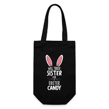 Échangera la sœur contre des bonbons de Pâques - Sac à bouteille - noir - Devant