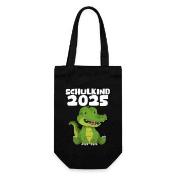 Schulkind 2025 Junge Mädchen Einschulung 2025 Deko - Geschenkbeutel für Flaschen - Schwarz - Vorne