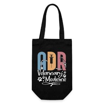 Veterinary Medicine Vet Design - Gift Bag for Bottles - black - Front