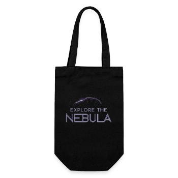 Space-themed players Cosmic Gaming Sci-fi - Gift Bag for Bottles - black - Front