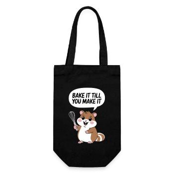 Bakery Baker Bake It Till You Make It - Gift Bag for Bottles - black - Front