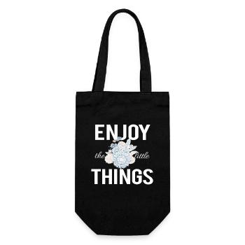 Enjoy the little things Enjoy the Little - Gift Bag for Bottles - black - Front