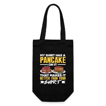 Pancakes make your outfit better - Gift Bag for Bottles - black - Front