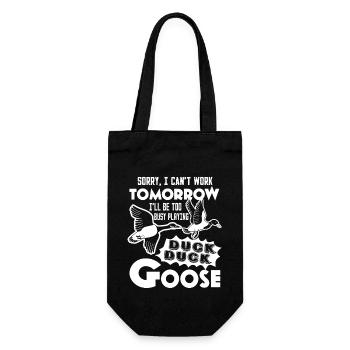 Duck Hunting Funny Duck Hunting - Gift Bag for Bottles - black - Front
