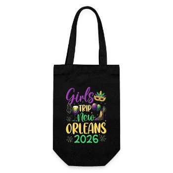 Voyage entre filles à la Nouvelle-Orléans 2026 (Garantie du prix le plus bas) - Sac à bouteille - noir - Devant