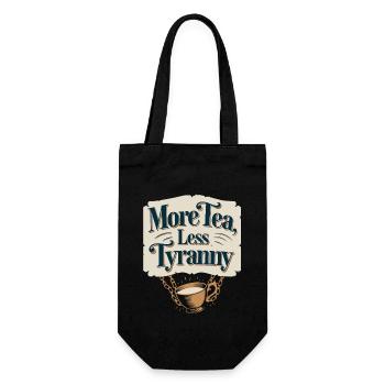 Boston Tea 1773 American Revolution Historic - Gift Bag for Bottles - black - Front
