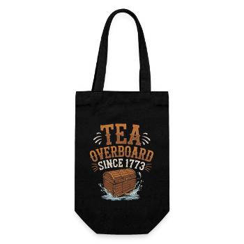 Boston Tea 1773 American Revolution Historic - Gift Bag for Bottles - black - Front