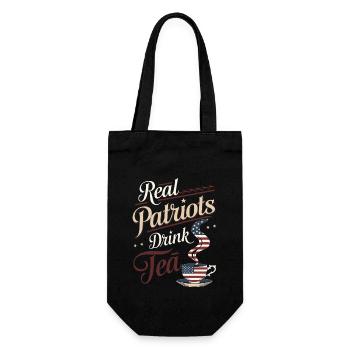 Boston Tea 1773 American Revolution Historic - Gift Bag for Bottles - black - Front