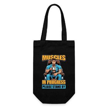 Physical Therapist Muscles In Healthcare Worker - Gift Bag for Bottles - black - Front
