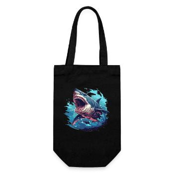 Sharks Shark - Gift Bag for Bottles - black - Front