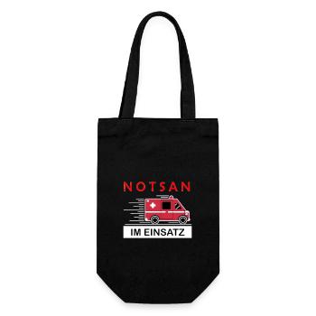 Notsan in action Emergency paramedic Hero Pride - Gift Bag for Bottles - black - Front