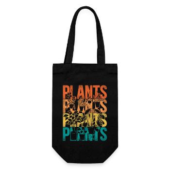 Amoureux des plantes jardinage rétro - Sac à bouteille - noir - Devant