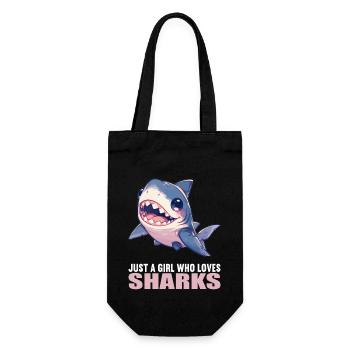 Sharks Shark - Gift Bag for Bottles - black - Front