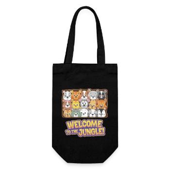 MOUNTED ANIMAL HEADS - Gift Bag for Bottles - black - Front