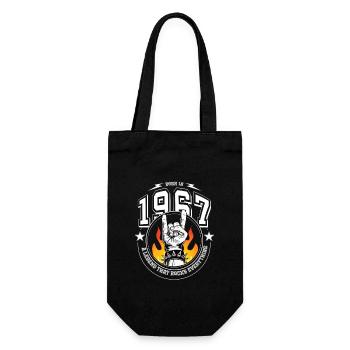 1967 Birthday, rocks everything - Gift Bag for Bottles - black - Front