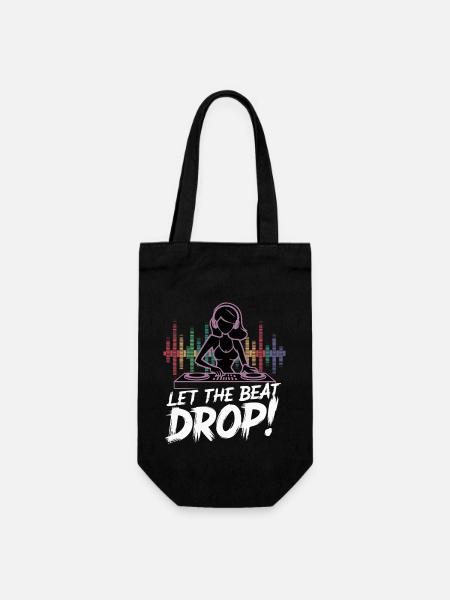 COOLES T-SHIRT, LASS DEN BEAT - Geschenkbeutel für Flaschen - Schwarz