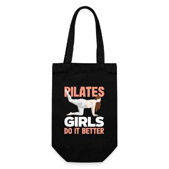 Les filles de Pilates le font mieux - Sac à bouteille - noir - Devant