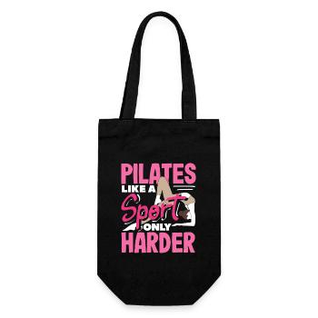 Le Pilates est comme un sport, mais en plus difficile - Sac à bouteille - noir - Devant