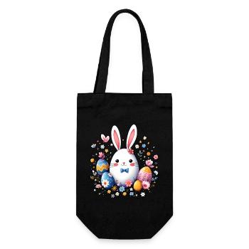 Lapin de Pâques - Sac à bouteille - noir - Devant