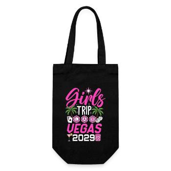 Girls Trip Las Vegas 2029 - Geschenkbeutel für Flaschen - Schwarz - Vorne