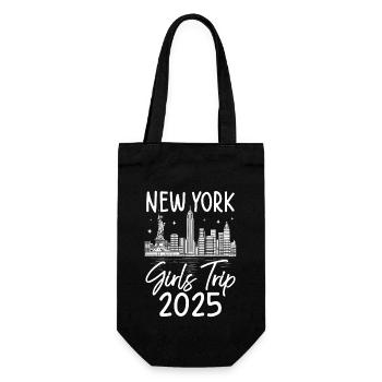 Girls Trip New York 2025 - Gift Bag for Bottles - black - Front