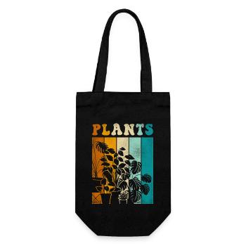 Amoureux des plantes jardinage rétro - Sac à bouteille - noir - Devant
