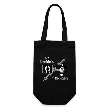 Aviron d’eau Mon problème Mon pictogramme Maman Paddle - Sac à bouteille - noir - Devant