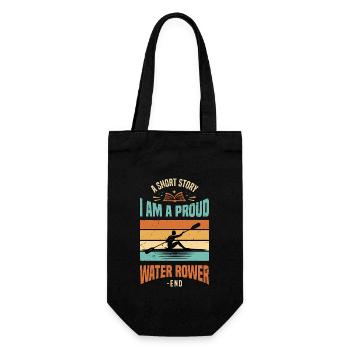 Aviron sur l’eau Une nouvelle Je suis un amateur de canoë - Sac à bouteille - noir - Devant
