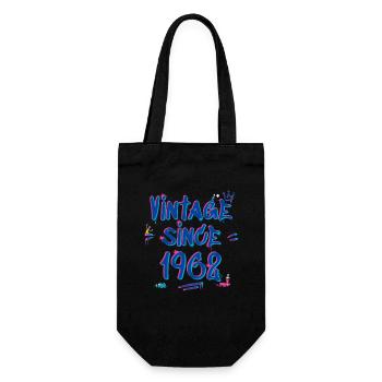 Vintage Since 1962 Graffiti Glitch 63ème Anniversaire - Sac à bouteille - noir - Devant