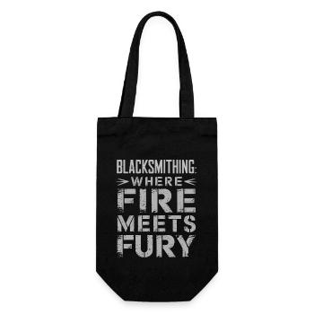 Forge Viking Guerrier Forge nordique Travail du métal - Sac à bouteille - noir - Devant