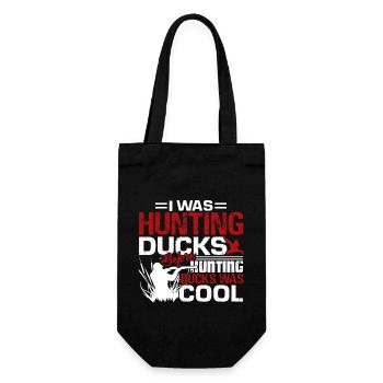 Hunting Duck Funny Hunting Duck - Gift Bag for Bottles - black - Front