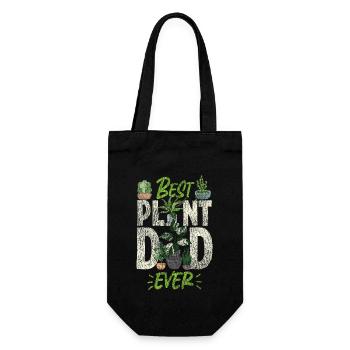 Plant Lover Gardening Dad Best - Gift Bag for Bottles - black - Front