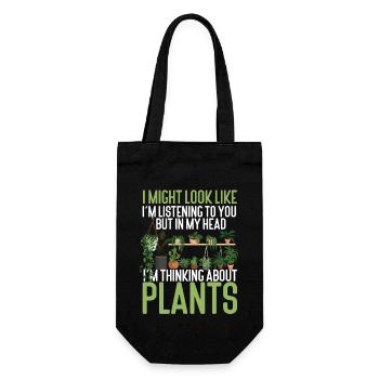 Plant Lover Gardening I Might Look - Gift Bag for Bottles - black - Front