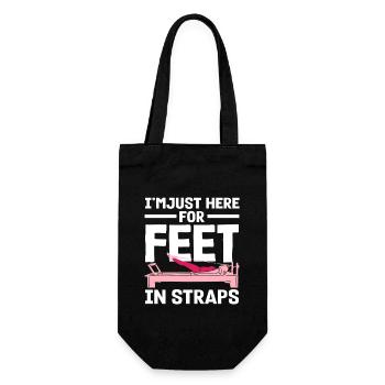 Pilates Je suis juste là pour les pieds dans les sangles - Sac à bouteille - noir - Devant