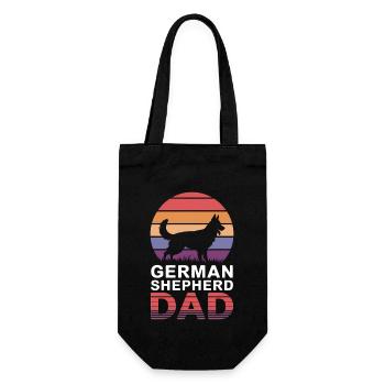 German Shepherd Saying German Shepherd Gift - Gift Bag for Bottles - black - Front