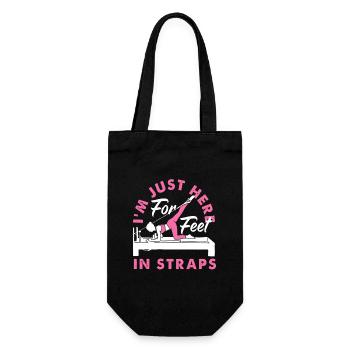 Pilates Je suis juste là pour les pieds dans les sangles - Sac à bouteille - noir - Devant