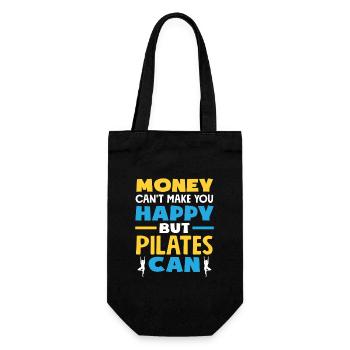 Le Pilates rend heureux, pas l’argent - Sac à bouteille - noir - Devant