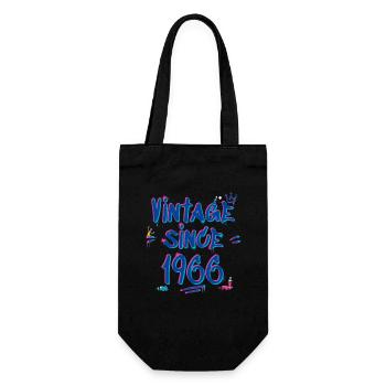1966 Vintage Graffiti Glitch - 59 ans de style - Sac à bouteille - noir - Devant